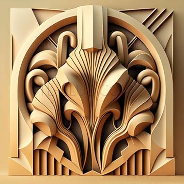 3D model art deco (STL)